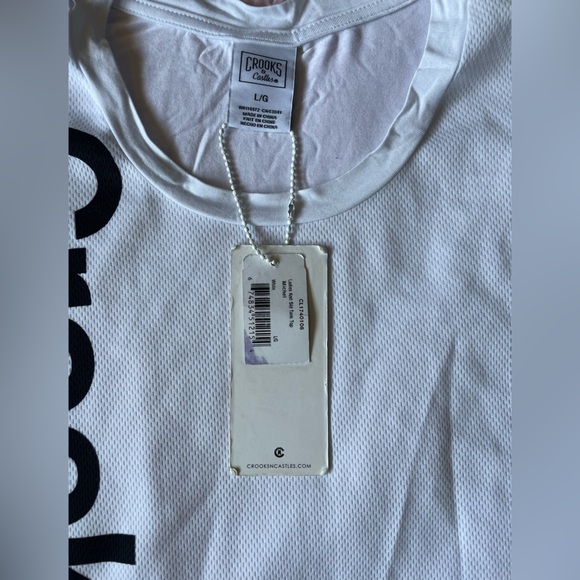 White Crooks and castles long tank top NWT - Picture 2 of 4